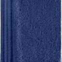 Creative Scents Cotton Fingertip Towels Set Blue - 4 Pack - 11 x 18 Inches Decorative Small Extra-Absorbent and Soft Terry Towel for Bathroom - Powder Room, Guest and Housewarming Gift (Navy Blue)