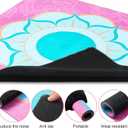 Breling Mahjong Mat for Table, 31. 5" Anti Slip and Noise Reduction Mahjong Table Cover, Large Gaming Mat with Carrying Bag for Poker, Dominoes, Card and Board Games(Mandala)