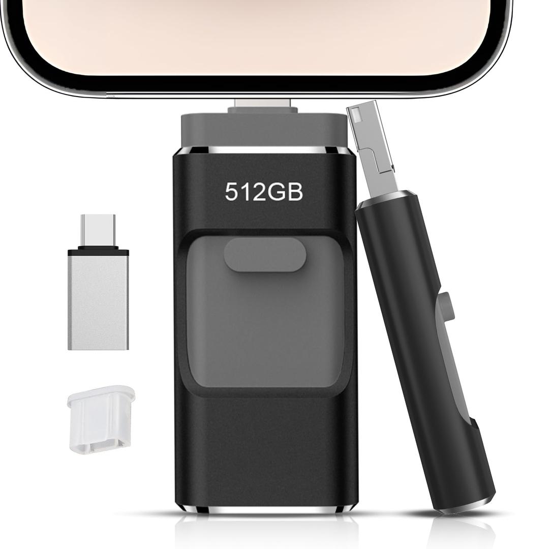 4 in 1 Photo Stick for Phone Memory Storage Easily Backup Photos Videos