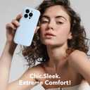 Magnetic for iPhone 15 Pro Max Case, Compatible with MagSafe, [Full Camera Protection][Screen Protector] Silicone Shockproof Protective Phone Case for iPhone 15 Pro Max 6.7", Light Blue