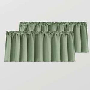 Curtains 51"x18" Olive 2PCS