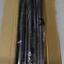 ENJOYBASICS Matte Black Shower Curtain Rod 30 to 76 Inches, Stainless Steel Adjustable Spring Tension Rods No Drill for Bathroom, Closet, Window, Room Divider, Never Rust, Non Slip