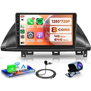 8Core 4G+64G Android 13 Car Radio for Honda Odyssey 2005-2010 Wireless Carplay Android auto GPS Navigation WiFi, Rimoody Car Stereo 10.1 Inch Touch Screen Bluetooth Mirror Link EQ Backup Camera