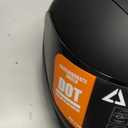 TRIANGLE Full Face Motorcycle Street Bike Helmet Lightweight DOT Approved (M, Black)