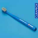 Curaprox CS 12460 Velvet Soft Toothbrush Sensitive Gum Care | Ultra-Gentle Cleaning with 12,460 Filaments | Single Pack, Royal Blue-Grey