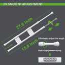 4 Sets Double RV Refrigerator Bars, 15.8-27.6 Inches Non-Slip Adjustable RV Fridge Tension Rods, for Camper Refrigerator, Kitchen, Bookshelf, Cupboard-White