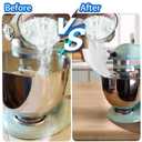 2 x Premium Flour Funnel for Stand Mixer Compatible with Funnel for Kitchen Aid Artisan KSM150 and Bowl Lift, Perfect for Baking, Easy to Use, and Clean