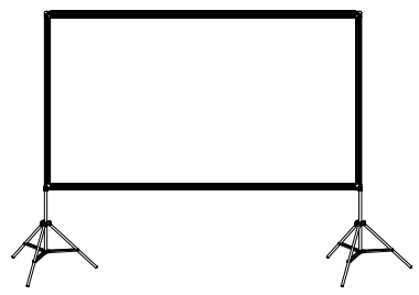 VISULAPEX JYSZJ-01 Portable Projector Screen with Double Stand User Manual