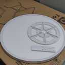 20 Inch Large LED Flush Mount Ceiling Light with Remote, 40W,4350LM, 3000K-6000K Selectable, White Round Flat Panel Low Profile Ceiling Light Fitures for Hallway, Kitchen, Bedroom, Laundry Room