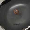 Carbon Steel Wok Pan, 11" Woks & Stir-Fry Pans with Glass Lid Cookwares, Nonstick Wok Flat Bottom Small Handmade Chinese Wok For for All Stoves