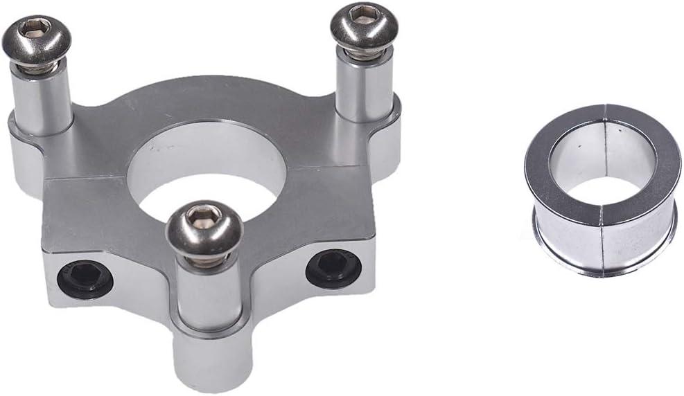 sthus Silver 1" 25mm / 1.5" 38mm CNC Adapter Fits 49cc 50cc 66cc 80cc Motorized Bike