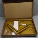 Wokceer Backdrop Stand Square Wedding Arch 6.6FT x 5.2FT Gold Metal Balloon Arch Backdrop Stand for Wedding Ceremony Birthday Party Baby Shower Photo Booth Background Decor