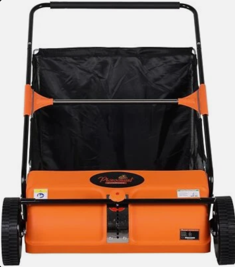 Provoonsint 26 inch Lawn Sweeper, Walk Behind, Dust Prove, Convenient Storage，