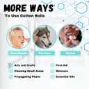 Dental Cotton Rolls 2000 Count | Absorbent Nose Bleed Stoppers and Nose Plugs for Dental Procedures, Wisdom Teeth Recovery, and Medical Use | Soft, Gentle, and High-Quality Cotton Supplies