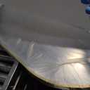 24"x36" Arched Bathroom Vanity Mirror, Brushed Gold Aluminum Frame