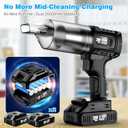 Car Vacuum Cordless, 35000PA Strong Suction Handheld Vacuum with 2 Detachable Batteries, 60Min Runtime Portable Vacuum Cleaner for Car Detailing, Pet Hair, Home Couch & Office, 350ML XL Dust Cup