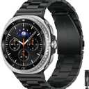 Metal Bands Compatible with Samsung Galaxy Watch 8 Band 44mm 40mm/Galaxy Watch 8 Classic Band 46mm, Business Stainless Steel Strap Wristband for Galaxy Watch 8 2025 Men Women