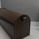 Bronze Metal Mailbox Post Mount, RAINHOL Medium Compacity Mail Box, Galvanized Steel Standard Mailboxes for Outside, 20 x 8.7 x 6.7 inches