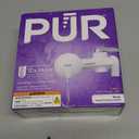 PUR Horizontal Faucet Mount Water Filtration System with Lead Reducing Filter for Cleaner, Filtered Tap Water, Lasts 100 Gallons, Sink Water Filter, Fits Most Kitchen or Bathroom Faucets, White