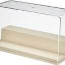 BOHOIDEE 2 Tiers Clear Display Case for Figures, Stackable Acrylic Storage Organizers Box with Cover, Large Dustproof Showcase for Collectibles Action Figure(1, Small)