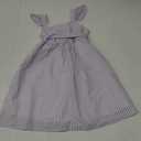 Saodimallsu Girls Summer Dress Spaghetti Strap cami Beach Sundress Spring Outfits for Kids Striped Dress Ruffle Sleeve 3-4Y