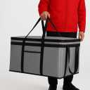 musbus insulated catering bag 22x14x13 Very heat XXXL Insulated Food Delivery Bag Cooler Bags Keep Food Warm Catering Therma for doordash cooler bags therma shopper accessories hot Gray Pizza (XXX-Large24W x 15H x 14D)