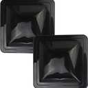 2 Pack 14" Universal Roof Vent Cover Vent Lid Replacement for RV, Trailer, Camper, Motorhome Roof Vent Cover Black