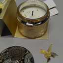 Wholesale Transparent Tea Embossed Glass Candle Jar Glass Canister Aromatherapy Candle Table Decorative Glass Container