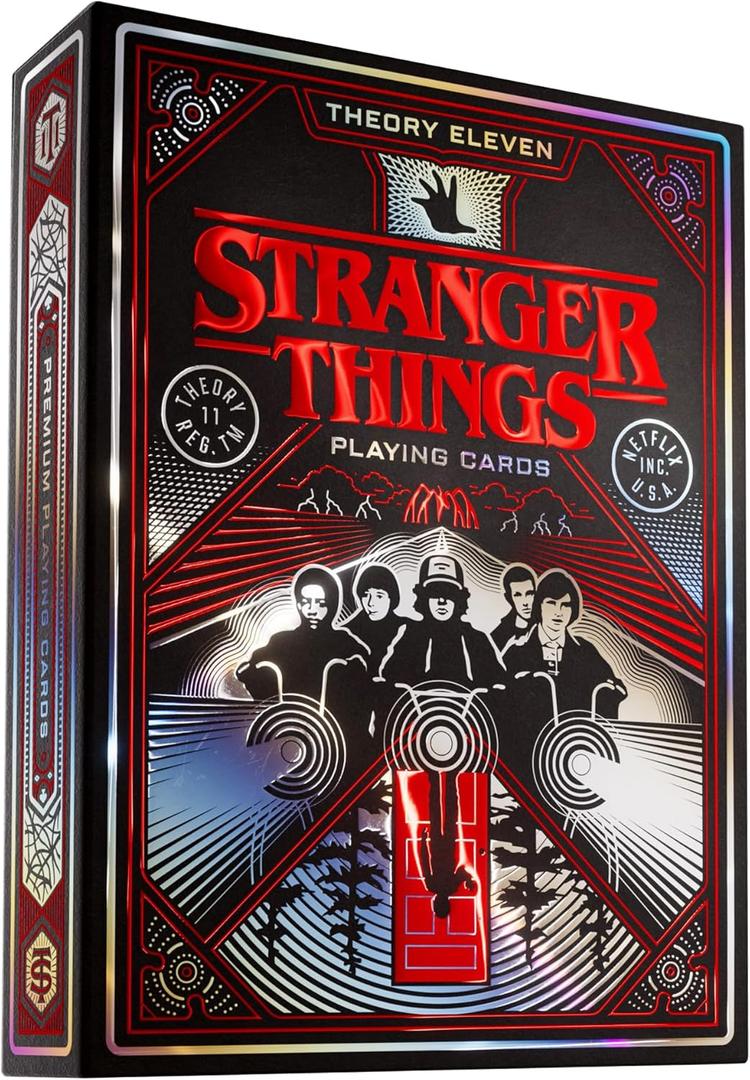 theory11 Stranger Things Premium Playing Cards, Poker Size Standard Index 24 Units
