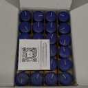 Simply Soson Votive Candles Bulk, 24 Blue Votive Candles, 10 Hours Burn time, Small Candle, Bulk Candles, Unscented Candle, Votives for Wedding, Birthday, Holiday & Home Decoration (24 pack - Without Glass)