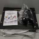 Yoobure Nightstand with Charging Station, Small Night Stand with Fabric Drawers and Storage Shelf for Bedrooms, Nightstands for Small Spaces, Bedside Table with USB Ports & Outlets Bed Side Table (Black)