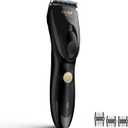 Hair Clippers for Men, Cordless Hair Clipper Kit, Adjustable 4 Length Setting, 2-Speed Settings, Replaceable Ceramic Blade Heads, Rechargeable Hair Clippers for Family (Black)