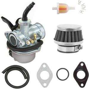 PZ19 Carburetor for TaoTao Kazuma Baja 70cc 90cc 110cc 125cc NST SunL Chinese Quad 4 Stroke ATV Go Kart Pit Dirt Bike CRF50F XL75 CRF80F XR50R with Air Fuel Filter