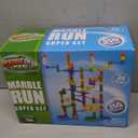 Marble Genius Marble Run - 150 Complete Pieces Maze Track Toys for Adults, Teens, Toddlers & Kids Aged 4-8 Years Old, (85 Translucent Marbulous Pieces + 65 Glass-Marble Set), Super Set