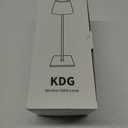 KDG 2 Pack Cordless Table Lamp,Portable LED Desk Lamp, 5000mAh Battery Operated, 3 Color Stepless Dimming Up, for Restaurant/Bedroom/Bars/Outdoor Party/Camping/Coffee Shop Night Light(Gold)