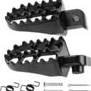 FLYPIG Aluminium Footpegs Foot Pegs Footrest Foot Rest For Dirt bike 50 70 90 110 PW50 TW200 XR50R XR70 CRF50 CRF50F CRF70 CRF70F CRF80 CRF80F CRF100F KLX110 TT225S Black
