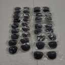 QYVEWY 19 Pairs Bulk Sunglasses for Adult Retro 70s 90s Cheap Glasses for Party Supplies (Transparent)