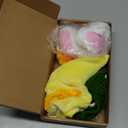 Weewooday 5 Pcs Cat Adorable Costume Bunny Hat with Ears Funny Mane Cat Hat for Pets and Small Dogs Kitten Puppy Party Costume Accessory Headwear(Lion, Frog, Rabbit, Sunflower, Banana)