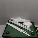 Heated Cat House for Outside, Waterproof Awning & Escape Door Heated Cat Houses for Indoor/Outdoor Cats in Winter, Elevated & Insulated Outdoor Cat Shelter for Feral Cat(Green, 16.5"x12.6"x12.6")