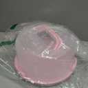 Cake Carrier with Lid and Handle, Fit 10 Cake Stand with Lid, Cake Transport Storage Container, Cake Containers Cover Stand with Lids, 3 Secure Side Closures (Pink)
