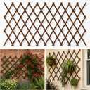 Expandable Trellis, 38"x89" Wooden Lattice for Climbing Plants Outdoor 1PCS