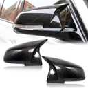 Real Carbon Fiber Side Rear Mirror Covers Caps Compatible with BMW F20 F22 F23 F30 F31 F32 F33 F36 F87 M2 X1 E84 Rearview Mirror Guard Cap Direct Replacement