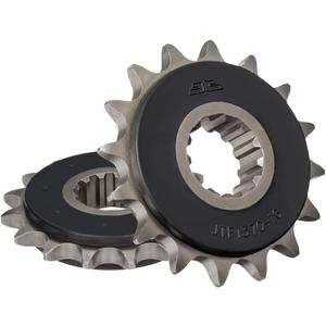 JT Sprockets JTF1370.16RB 16 Tooth Rubber Cushioned Front Countershaft Sprocket, Single, black