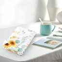 Sunflower Eucalyptus Summer Flowers Quick Dry Microfiber Kitchen Towels Set of 2 Hand Towels 18" x 26"