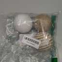 3 Pcs Decorative Balls for Bowls, Decorative Ball Set of 3pcs 2.5inch Natural Handmade Jute & Cotton Orbs Balls Rattan Decorative - Mix Beige & White Textured Rattan Decor Ball for Vase Fillers