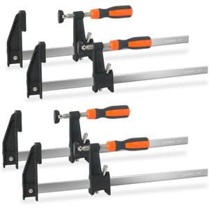Woodworking Clamps,3-Pack 12 Inch Bar Clamps Heavy Duty Adjustable and Release Quickly, Wood Clamps Throat Depth 2.5 Inch Clamps Force 600 Lbs