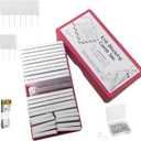 Knit Blockers Pins Kit, 25Pcs Knit Blocking Combs & 30 T-pins for Knitting Blocking Board Mats, Crochet Knitting Pins for Crochet Projects, Sewing Lace Needlework Projects Tool (White)