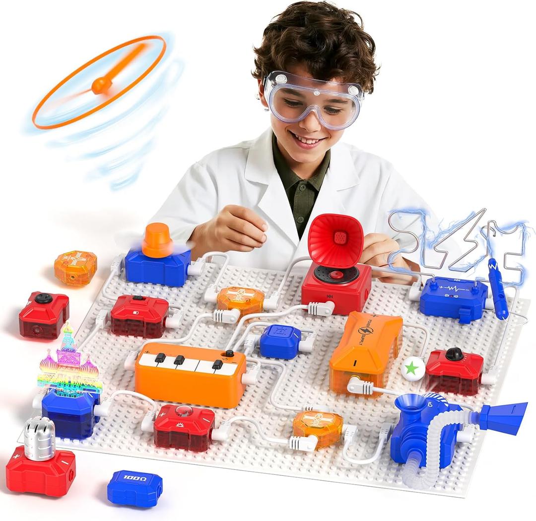 Science Kits for Kids Electronics Exploration Kit with 671+ Circuit Projects, Physics Experiments Circuit Board STEM Educational Toy for Boys Girls Ages 3 4 5 6 7 8 9 10 11 12+