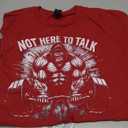 Gorilla Gym Not Here To Talk Serious Gym Lover T-Shirt , Size XL