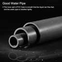 MECCANIXITY PVC Rigid Tube Round Pipe Hardware Tubing 28mm ID 32mm OD 350mm Light Grey High Impact for Water Pipe,Crafts,Cable Sleeve